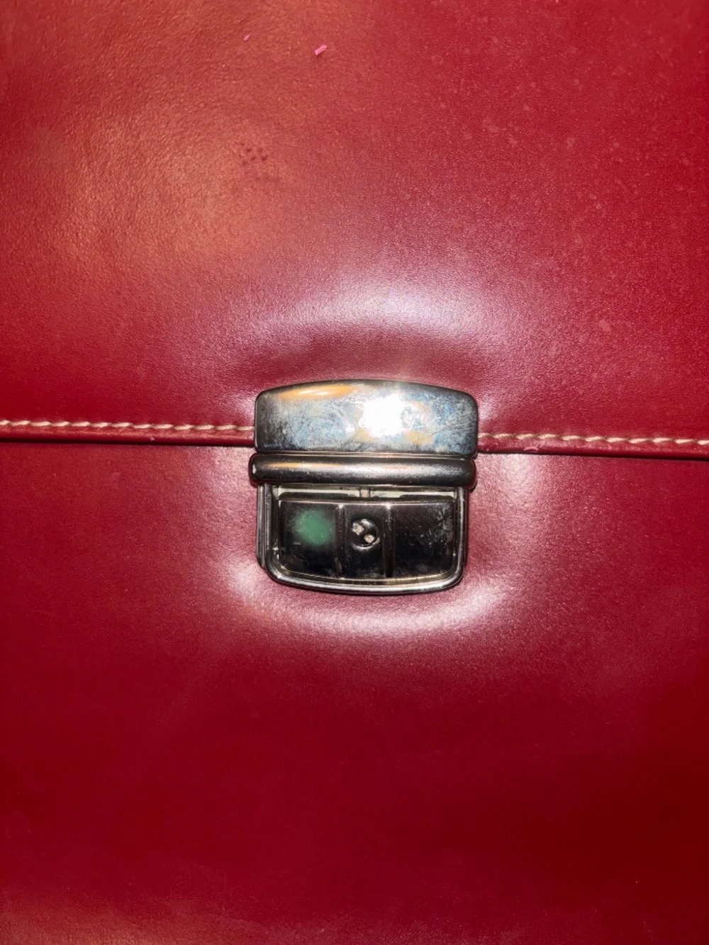 Wilson Leather Pelle Studio burgundy laptop briefcase